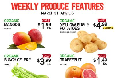 Pomme Natural Market Weekly Produce Flyer March 31 to April 6