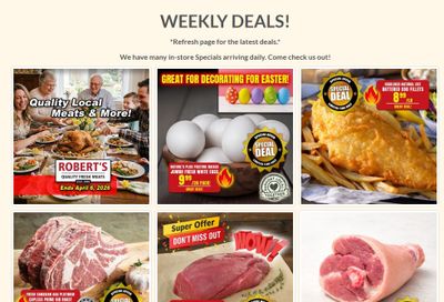 Robert's Quality Fresh Meats Flyer March 30 to April 6