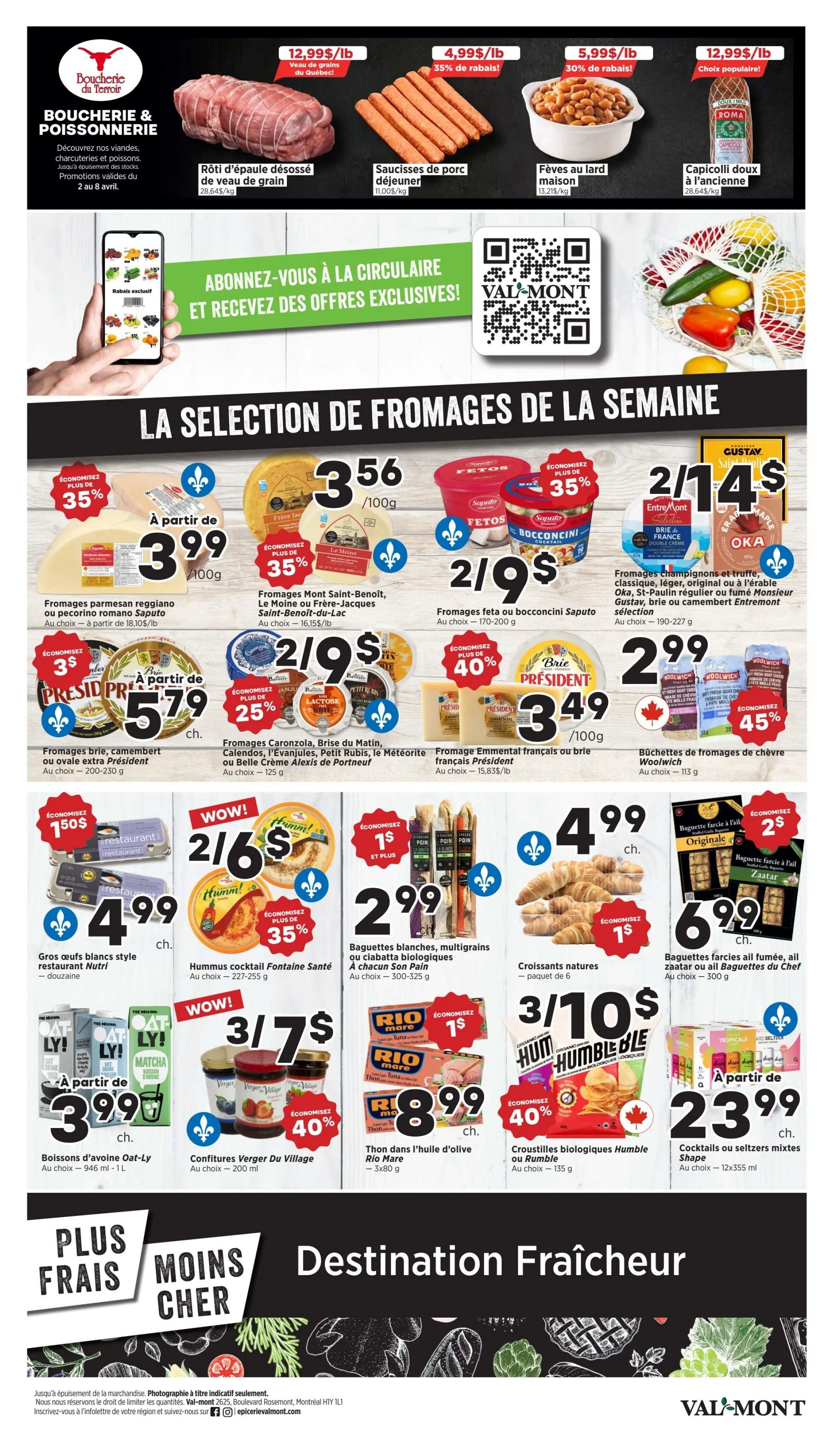 Val-Mont Flyer April 2 to 8