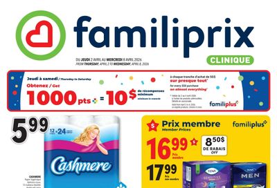 Familiprix Clinique Flyer April 2 to 8
