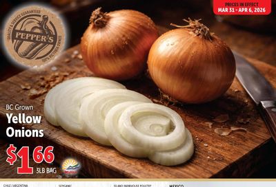 Pepper's Foods Flyer March 31 to April 6