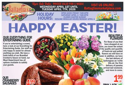 Battaglia's Marketplace Flyer April 1 to 7