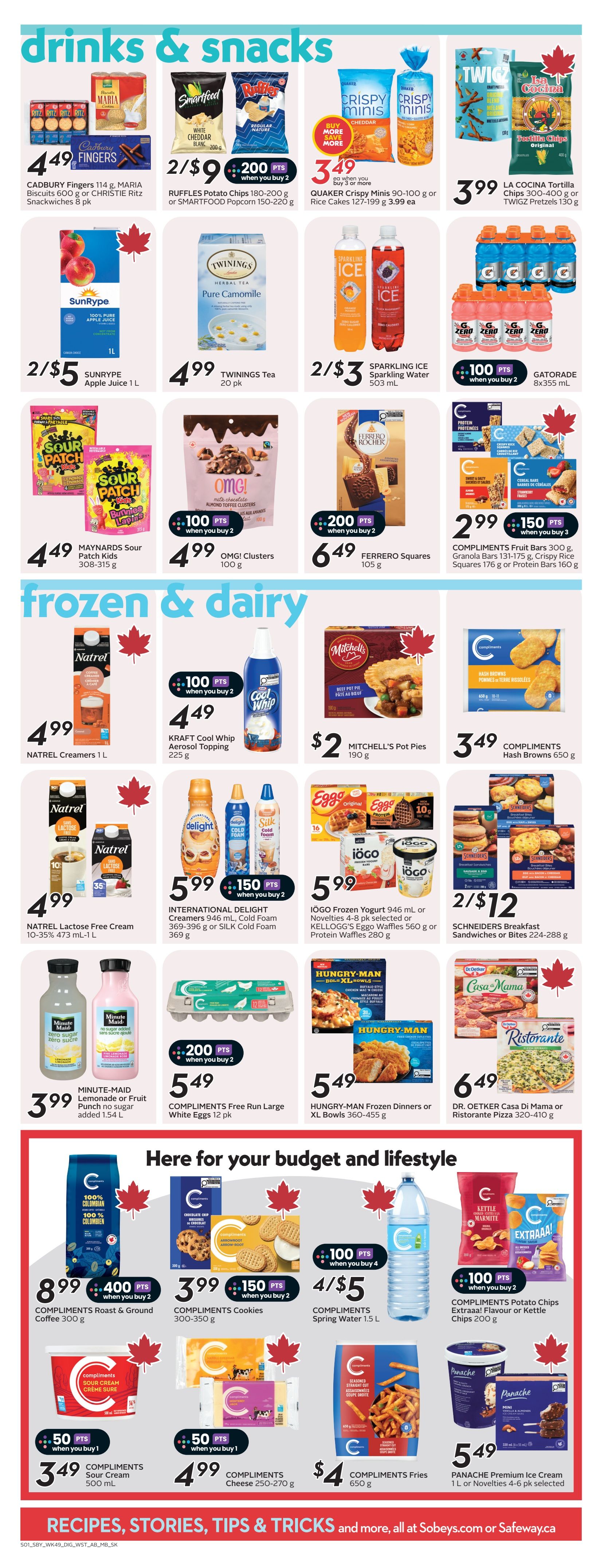 Sobeys/Safeway (SK & MB) Flyer April 2 to 8