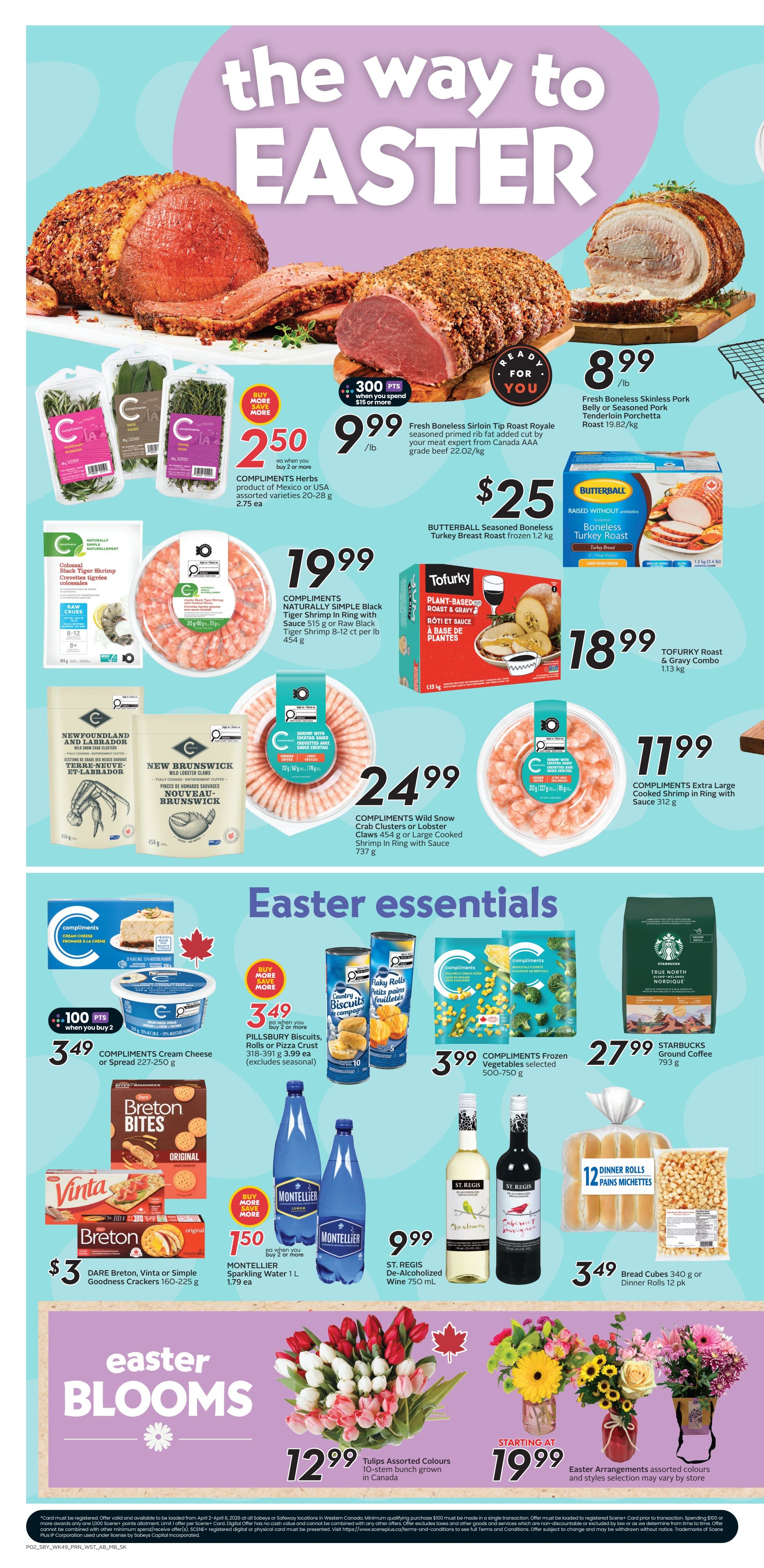 Sobeys/Safeway (SK & MB) Flyer April 2 to 8