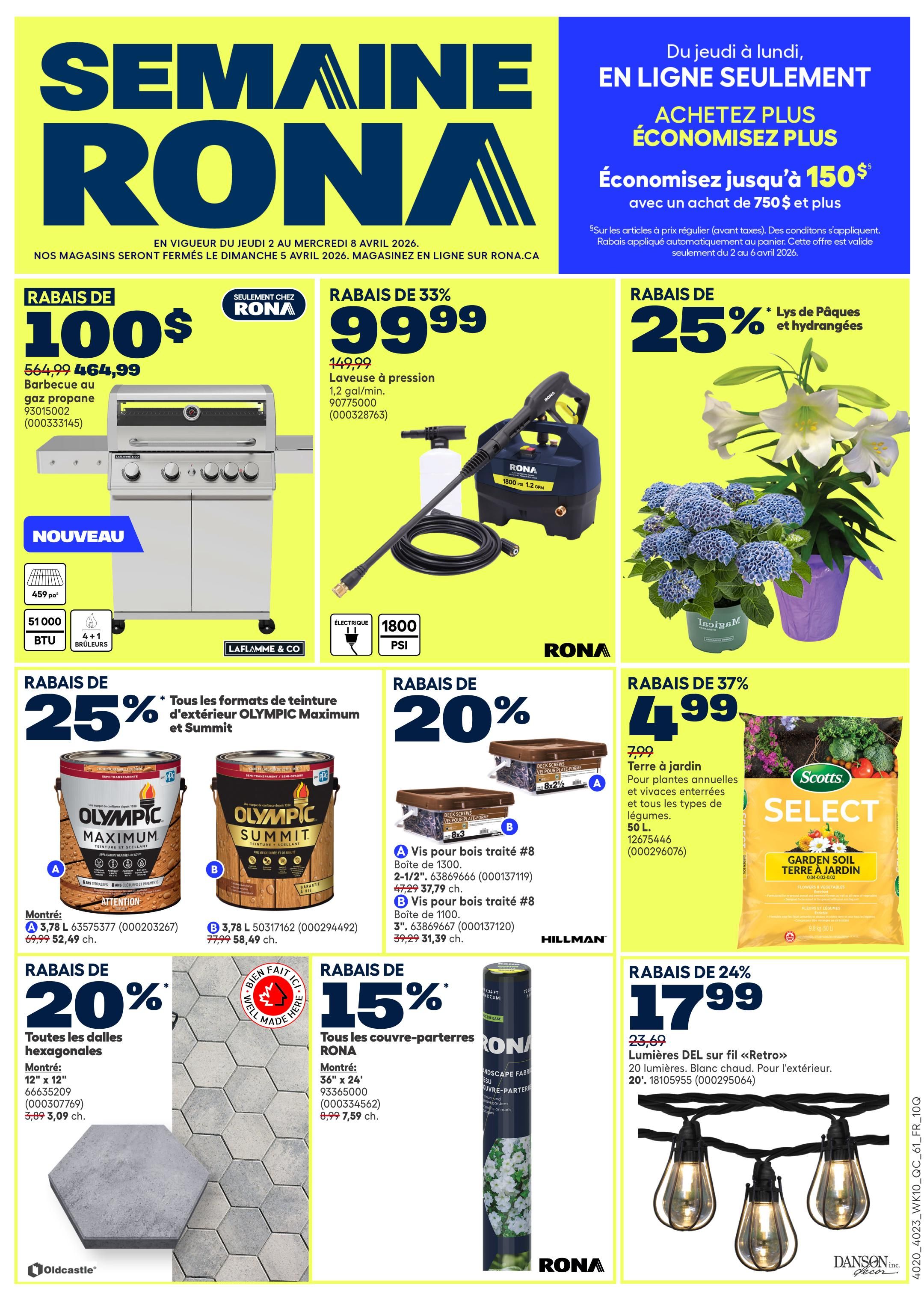 Rona & Rona+ (QC) Flyer April 2 to 8