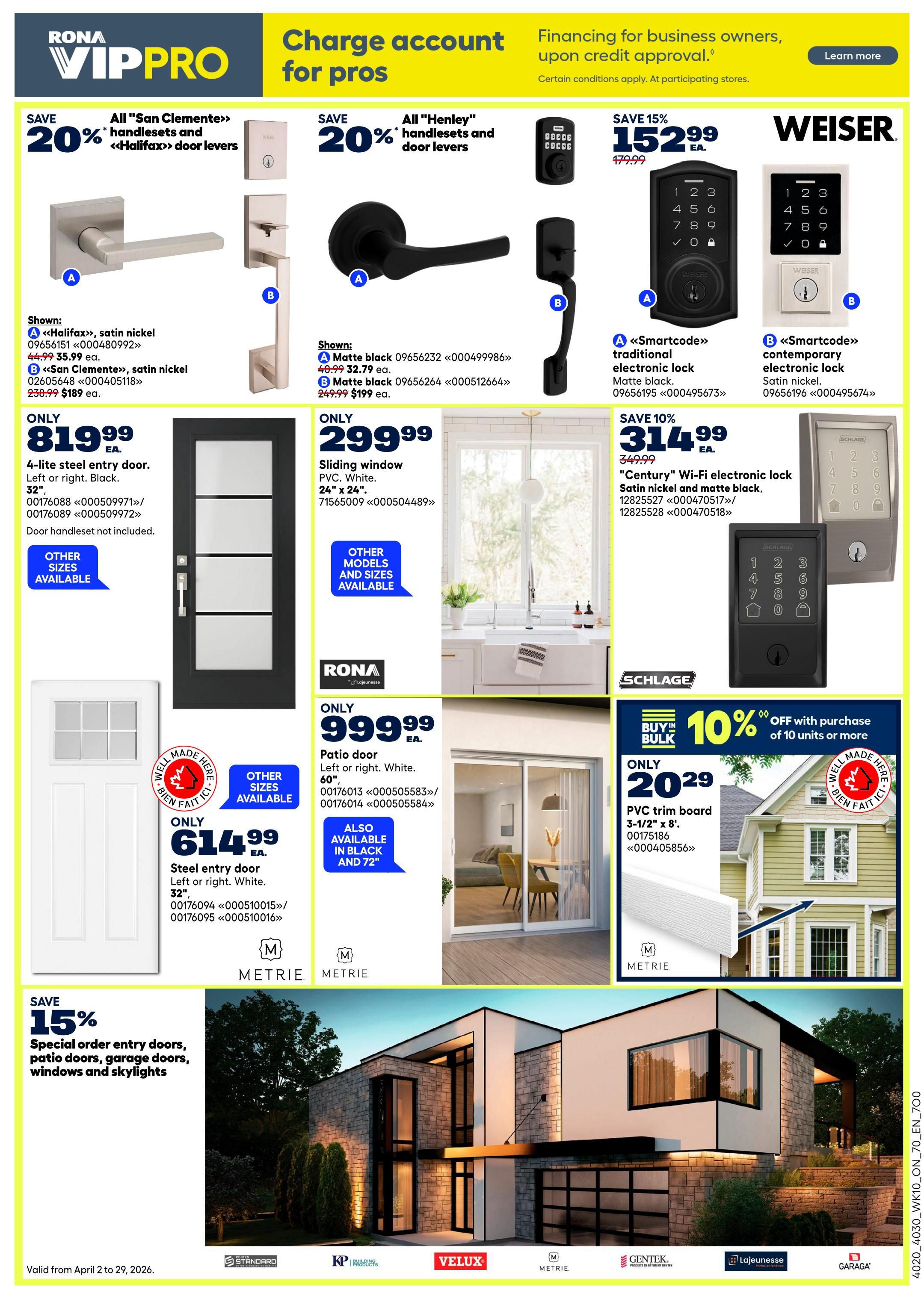 Rona & Rona+ (ON) Flyer April 2 to 8