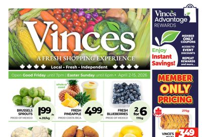 Vince's Market Flyer April 2 to 15