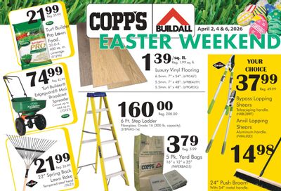 COPP’s Buildall Flyer April 2, 4 and 6