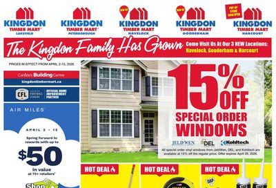 Timber Mart Flyer April 2 to 15