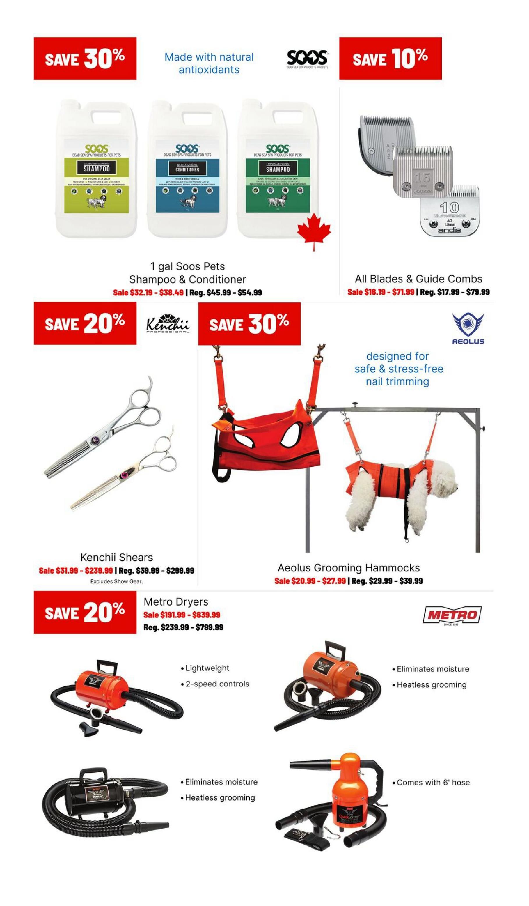 Ren's Pets Grooming Must Haves Flyer April 1 to 15
