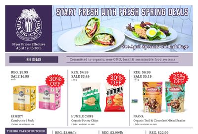 The Big Carrot Flyer April 1 to 30