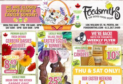 Foodsmiths Flyer April 2 to 9