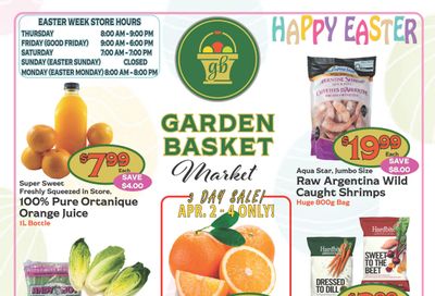 The Garden Basket Flyer April 2 to 8