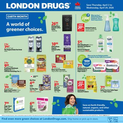 London Drugs Earth Month Flyer April 2 to 29