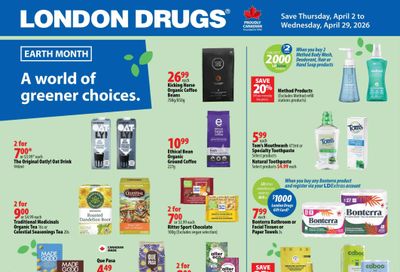 London Drugs Earth Month Flyer April 2 to 29