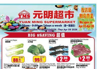 Yuan Ming Supermarket Flyer April 3 to 9