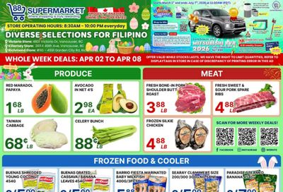 88 Supermarket Flyer April 2 to 8