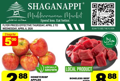 Shaganappi Mediterranean Market Flyer April 2 to 8