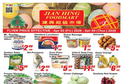 Jian Hing Foodmart (Scarborough) Flyer April 3 to 9
