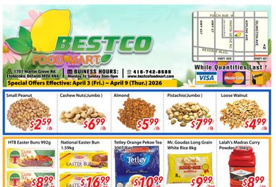 BestCo Food Mart (Etobicoke) Flyer April 3 to 9