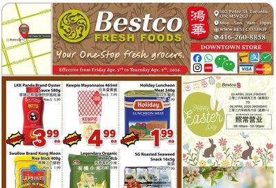 BestCo Food Mart (Downtown Toronto) Flyer April 3 to 9