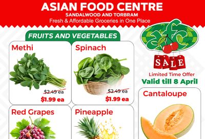 Asian Food Centre (Torbram Rd.) Flyer April 2 to 8