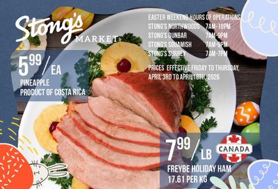 Stong's Market Flyer April 3 to 16