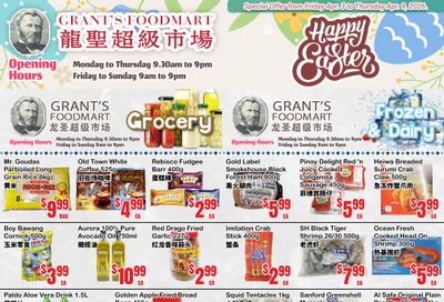 Grant's Food Mart Flyer April 3 to 9
