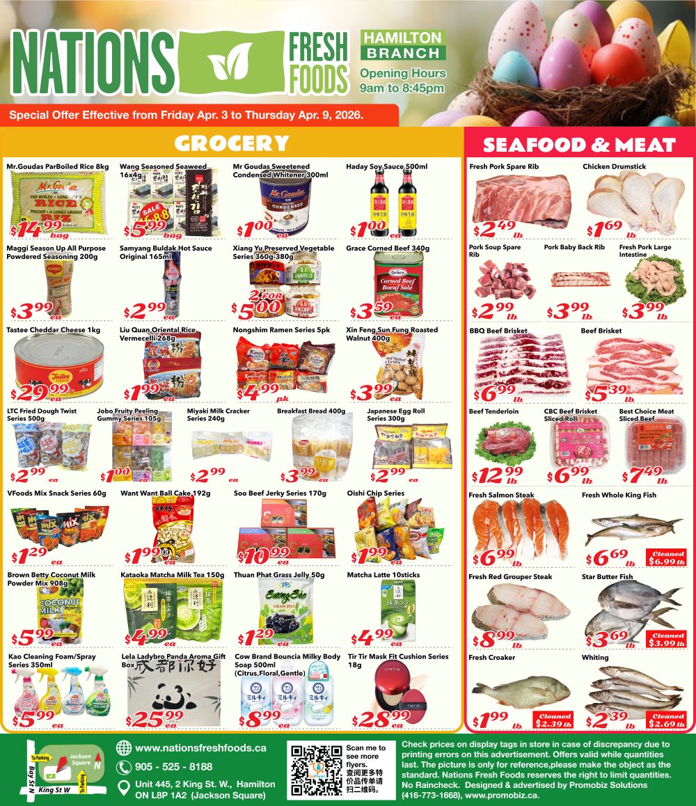 Nations Fresh Foods (Hamilton) Flyer April 3 to 9