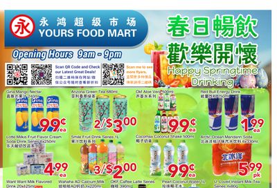 Yours Food Mart Flyer April 3 to 9
