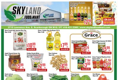 Skyland Food Mart Flyer April 3 to 9