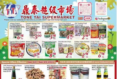 Tone Tai Supermarket Flyer April 3 to 9