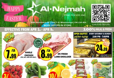 Alnejmah Fine Foods Inc. Flyer April 3 to 9