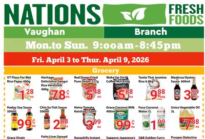 Nations Fresh Foods (Vaughan) Flyer April 3 to 9