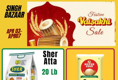Singh Bazaar Flyer April 3 to 7