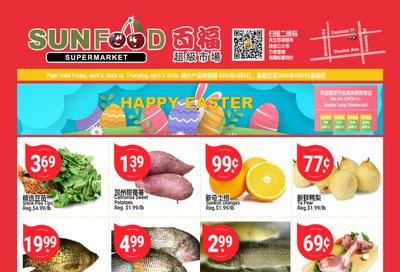 Sunfood Supermarket Flyer April 3 to 9