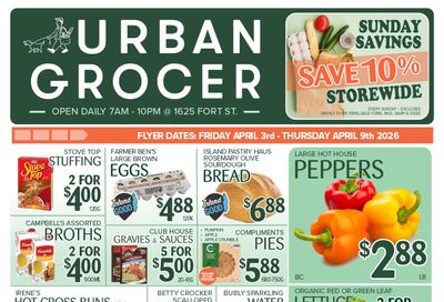 Urban Grocer Flyer April 3 to 9