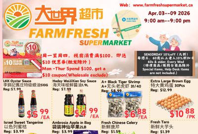 Farm Fresh Supermarket Flyer April 3 to 9