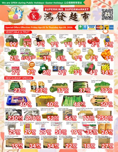 Superking Supermarket (North York) Flyer April 3 to 9
