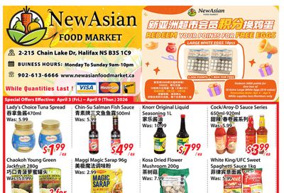 New Asian Food Market Flyer April 3 to 9