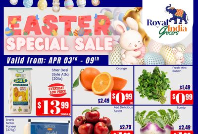 Royal India Grocers Flyer April 3 to 9
