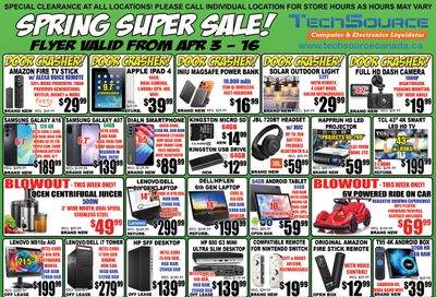 TechSource Flyer April 3 to 16