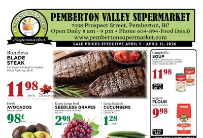 Pemberton Valley Supermarket Flyer April 5 to 11