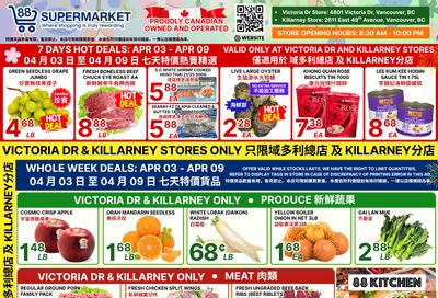 88 Supermarket Flyer April 3 to 9