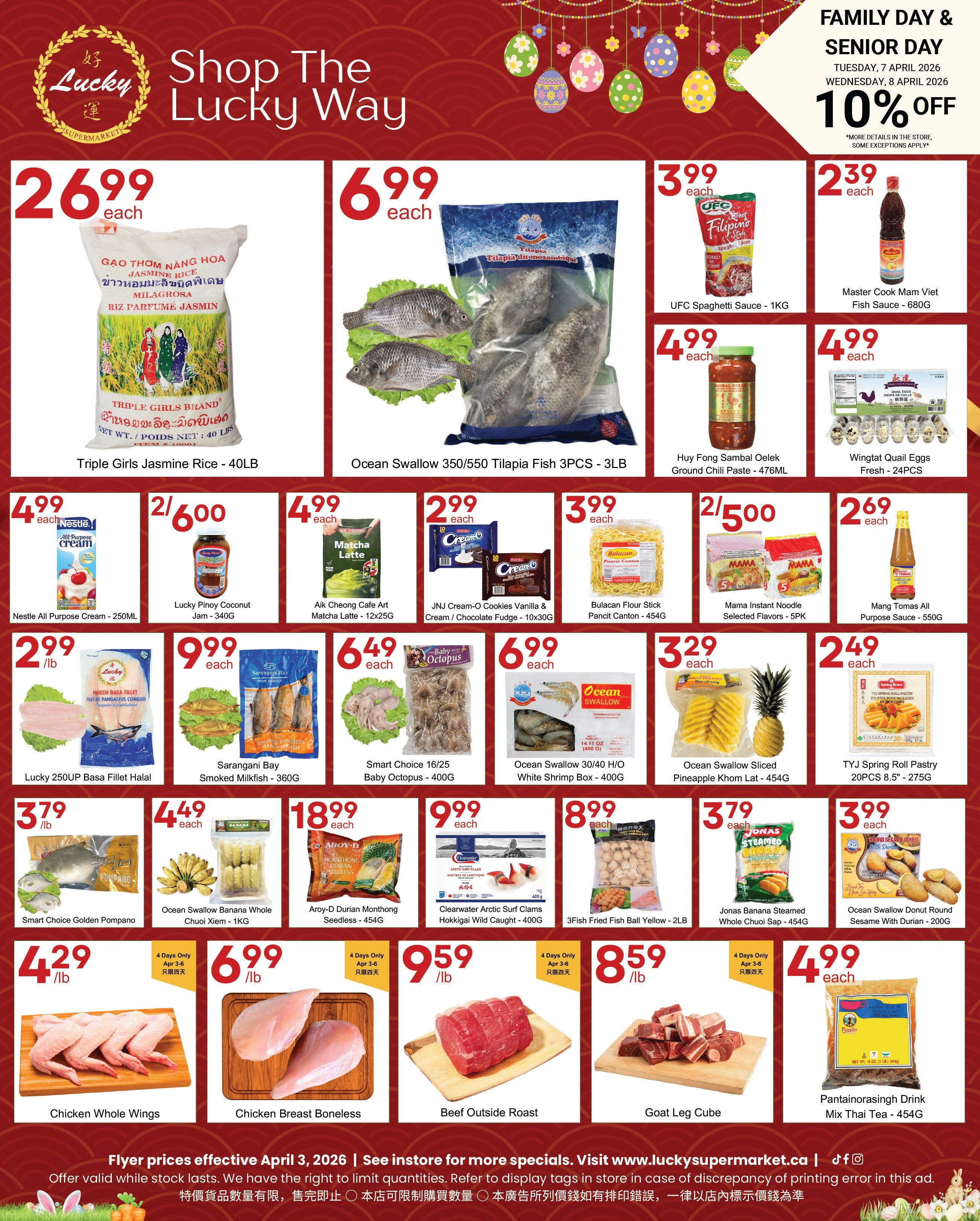 Lucky Supermarket (Winnipeg) Flyer April 3 to 9