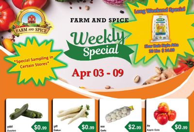 Farm And Spice Grocers Flyer April 3 to 9