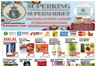 Superking Supermarket (London) Flyer April 3 to 9