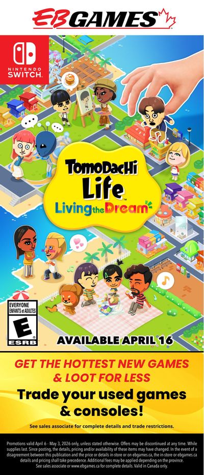 EB Games Flyer April 6 to May 3