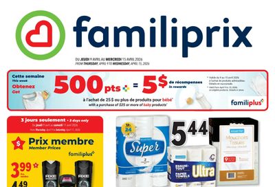 Familiprix Flyer April 9 to 15