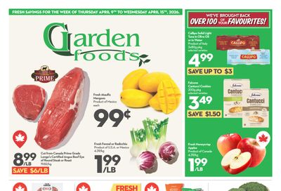 Garden Foods Flyer April 9 to 15